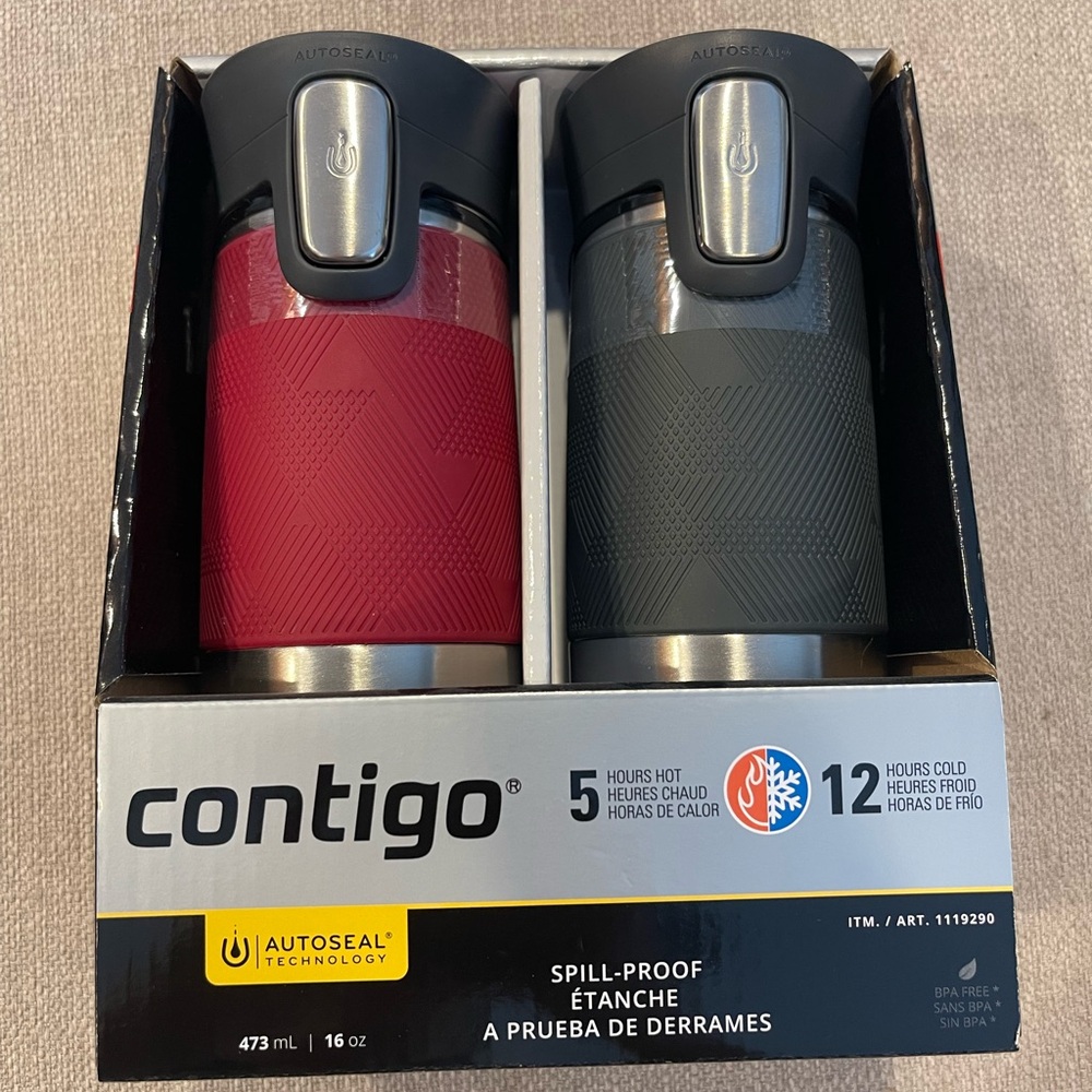 Contigo 2 Pack Autoseal Spill-Proof Mug